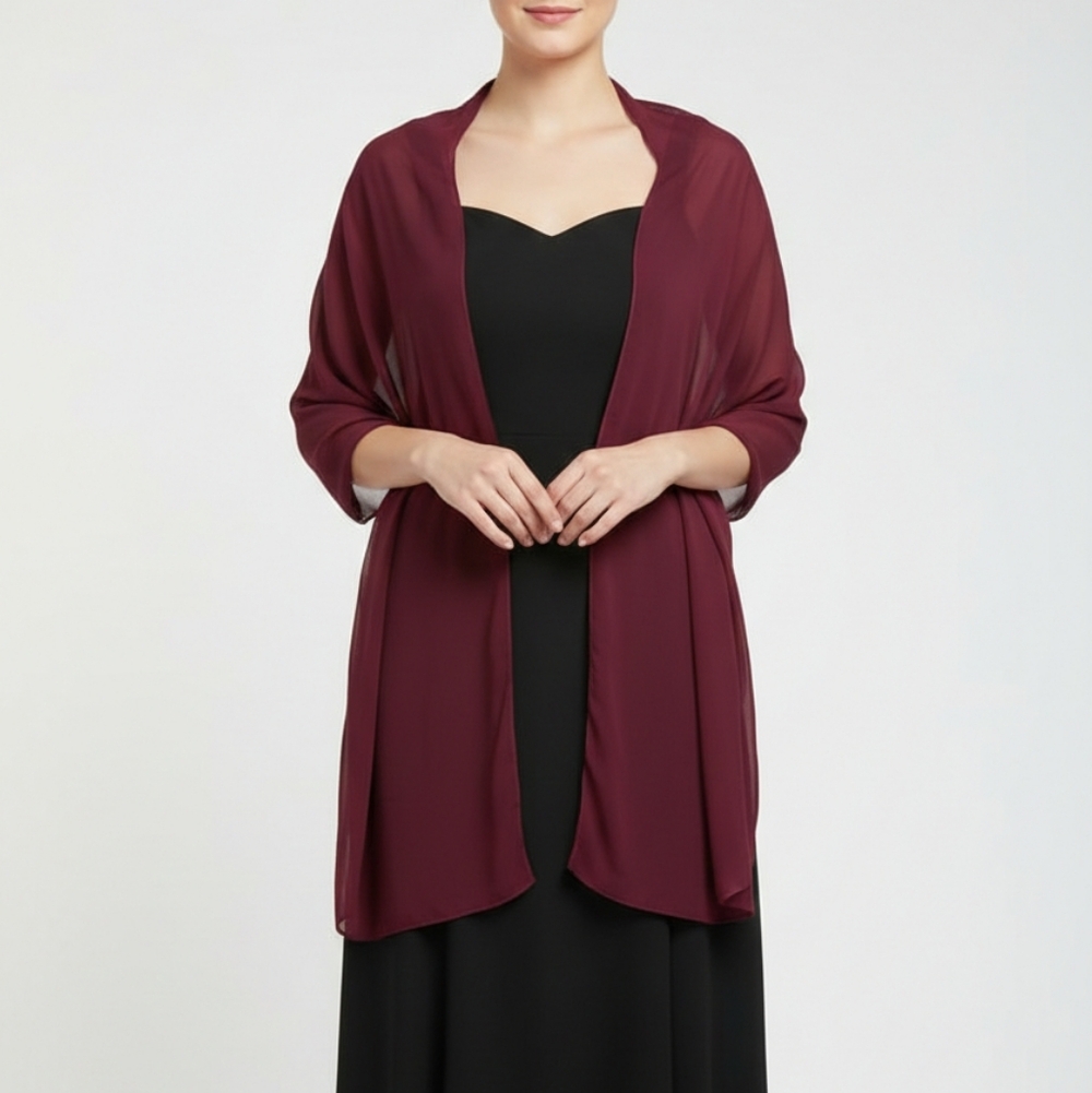Elegant Burgundy Shawl